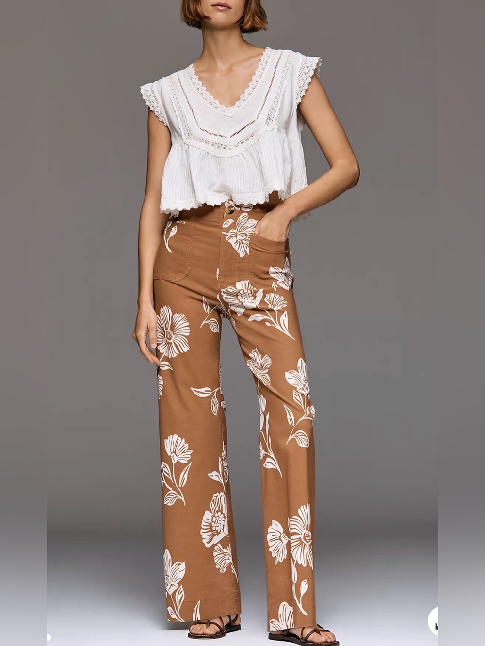 The Colette Full-Length High-Rise Wide-Leg Pants by Maeve